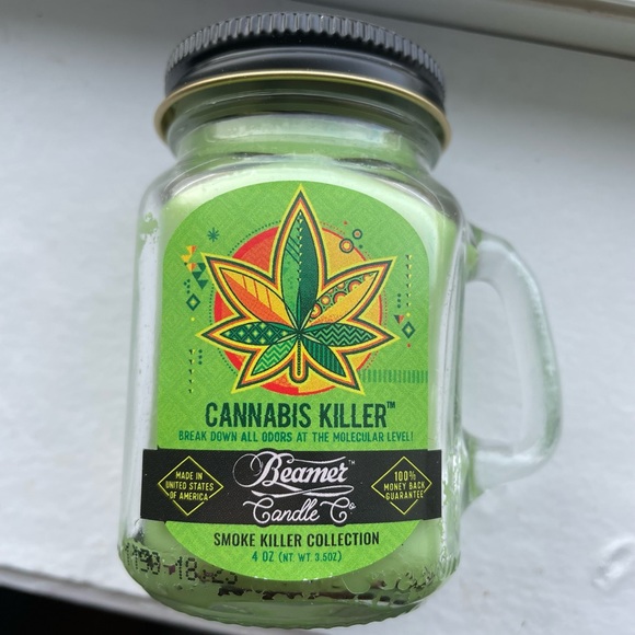 Cannabis Killer mason jar candle - Picture 3 of 3